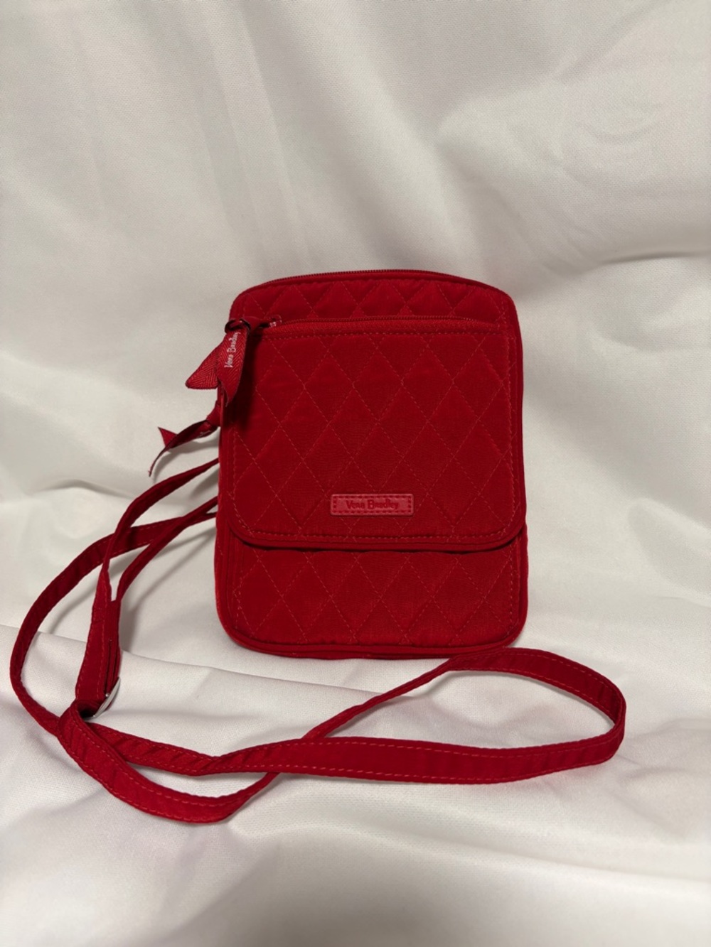 Vera Bradley Quilted Red Compact Crossbody